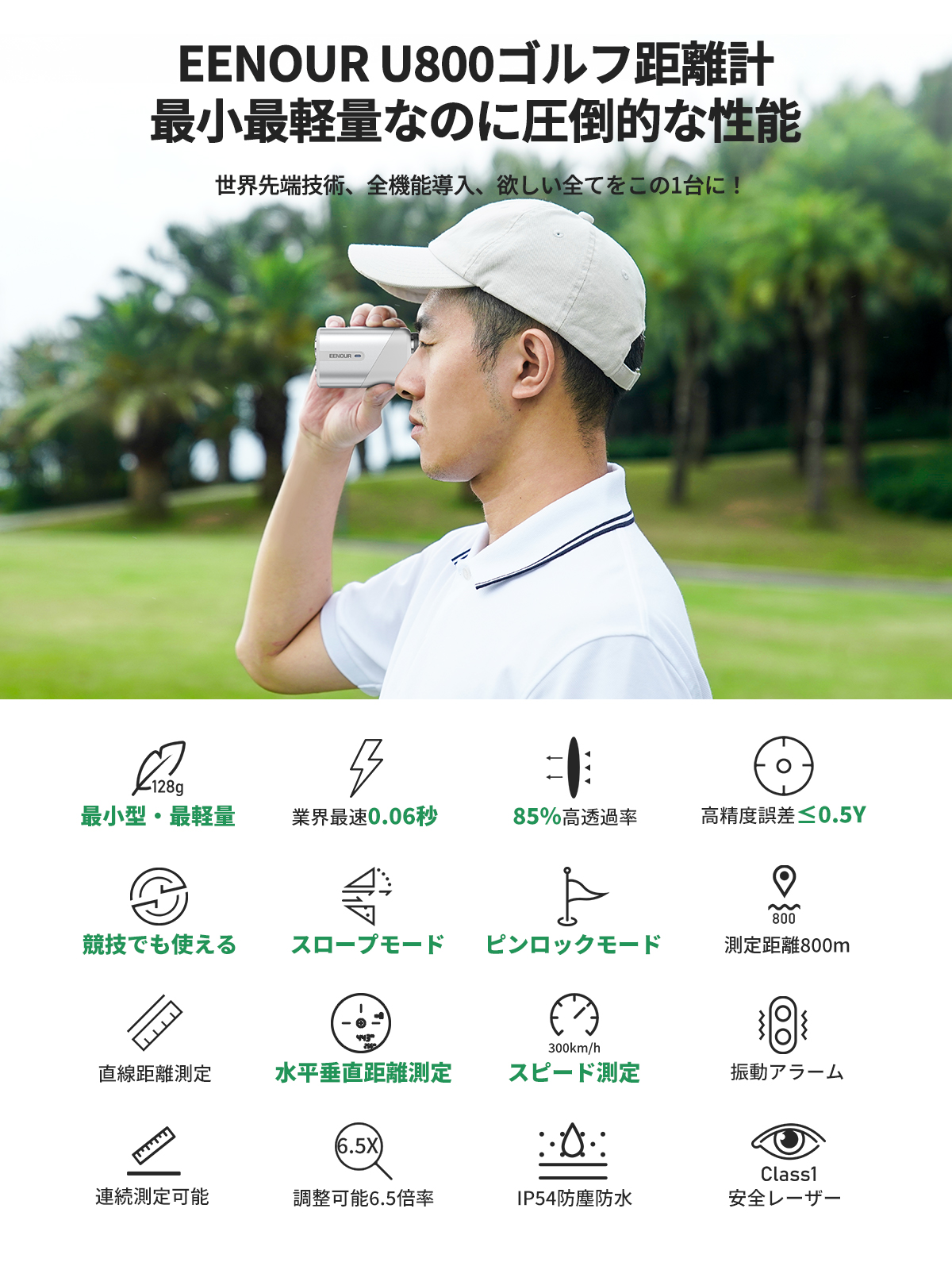 ☆クーポン配布中☆[reddot賞]2023年最新ミニ式 ゴルフ レーザー距離計