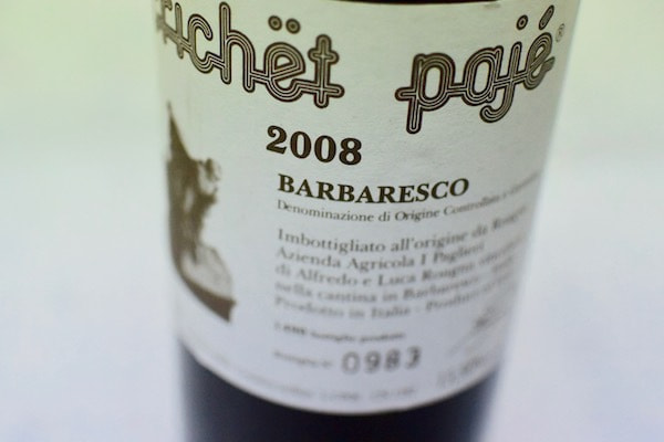 Barbaresco Crichët Pajè2008
