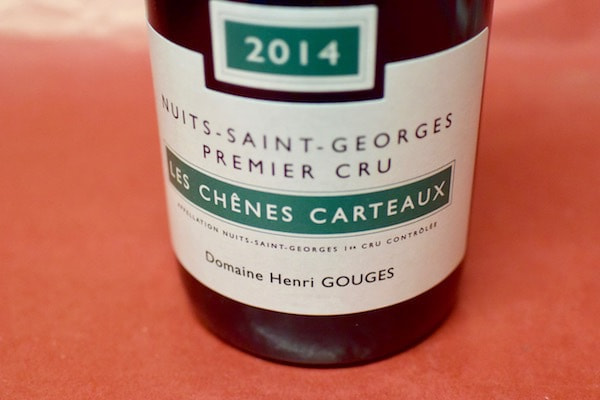 Nuits St George 1er Cru Les Chenes Carteaux 2014
