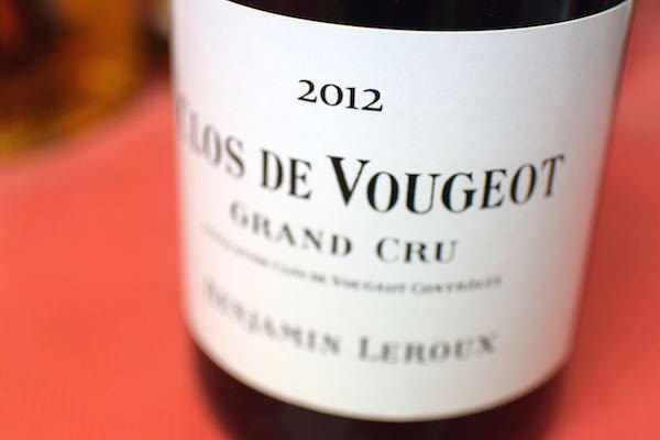 Clos de Vougeot Grand Cru 2012
